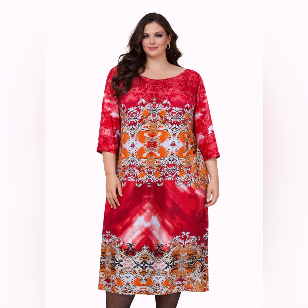 Shelby & Palmer Red Swirl Dress